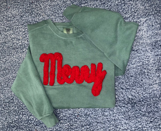 Custom Cozy Yarn Letter Sweatshirt