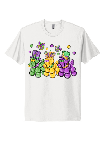 Mardi Gras Bead Dogs Short Sleeve