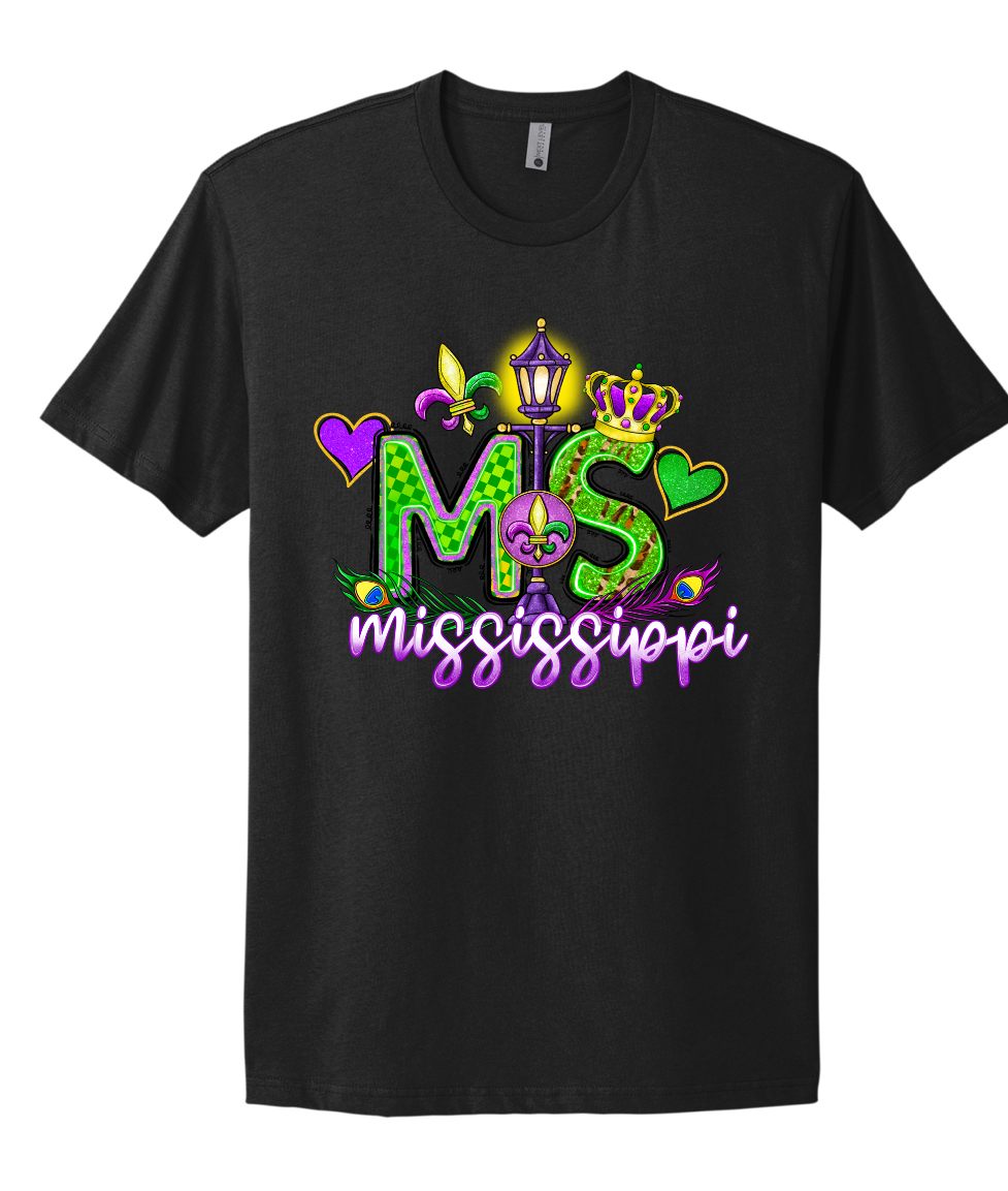 Mardi Gras Mississippi Short Sleeve