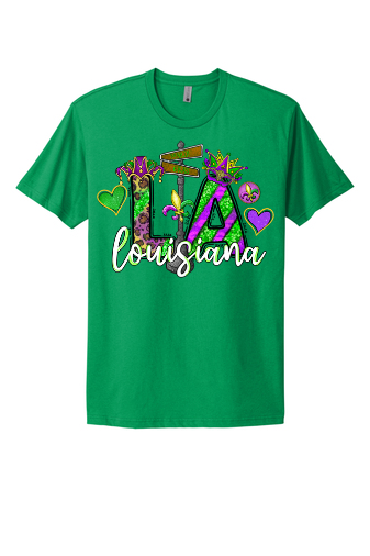 Mardi Gras Louisiana Short Sleeve