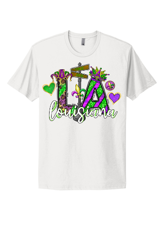 Mardi Gras Louisiana Short Sleeve