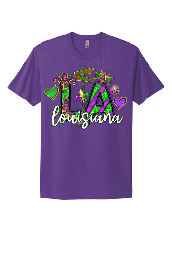 Mardi Gras Louisiana Short Sleeve