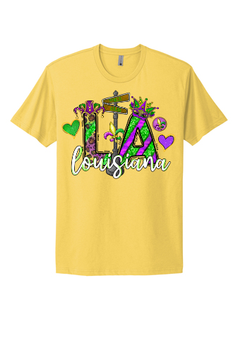 Mardi Gras Louisiana Short Sleeve