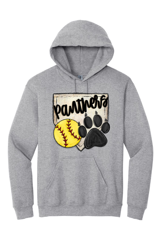 Panthers Paw Print Hoodie
