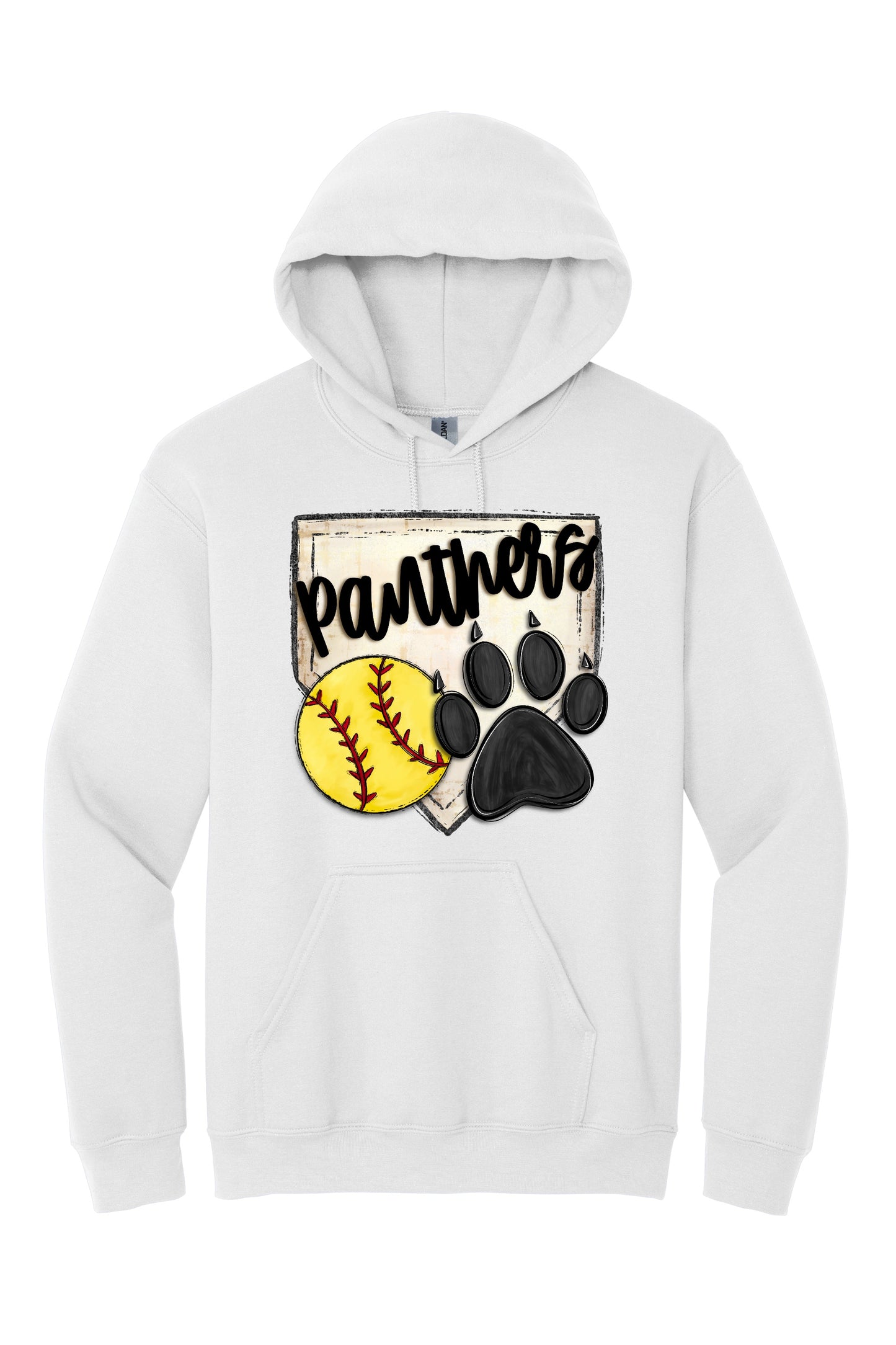 Panthers Paw Print Hoodie